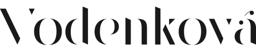 černé logo oděvy vodenková